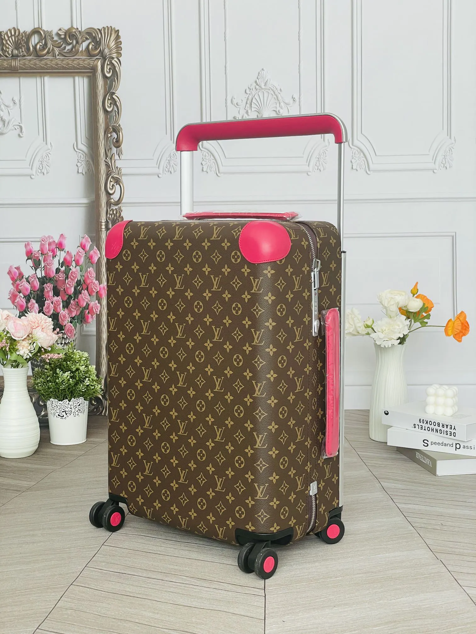 LV 老花 帆布 行李箱 旅行拉杆款 輕便出行款