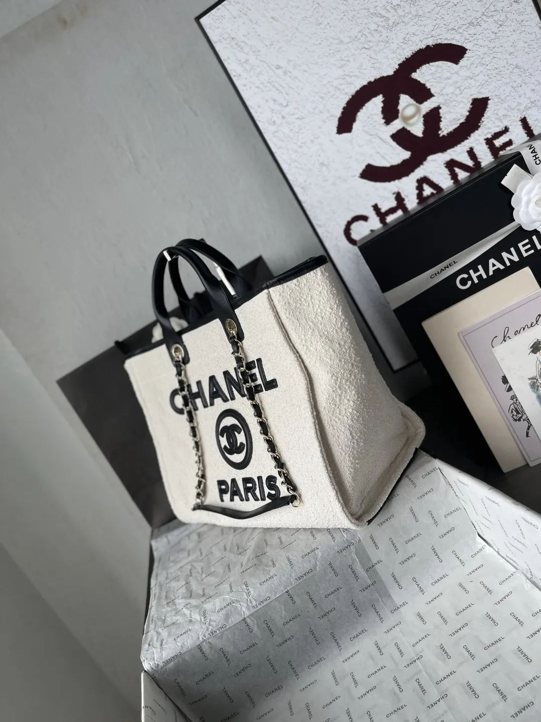 Chanel Top Handle Bag Commuter Leather