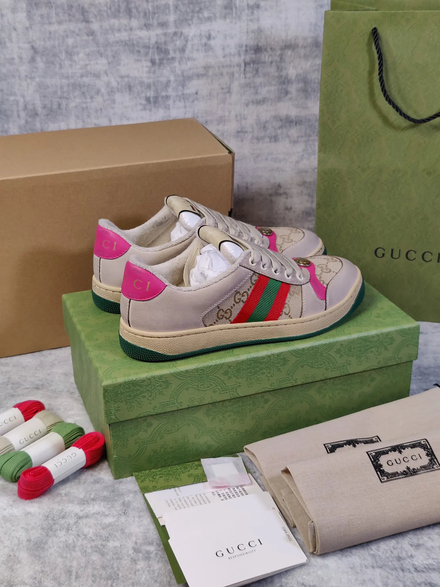 Gucci Logo休闲运动鞋 百搭款