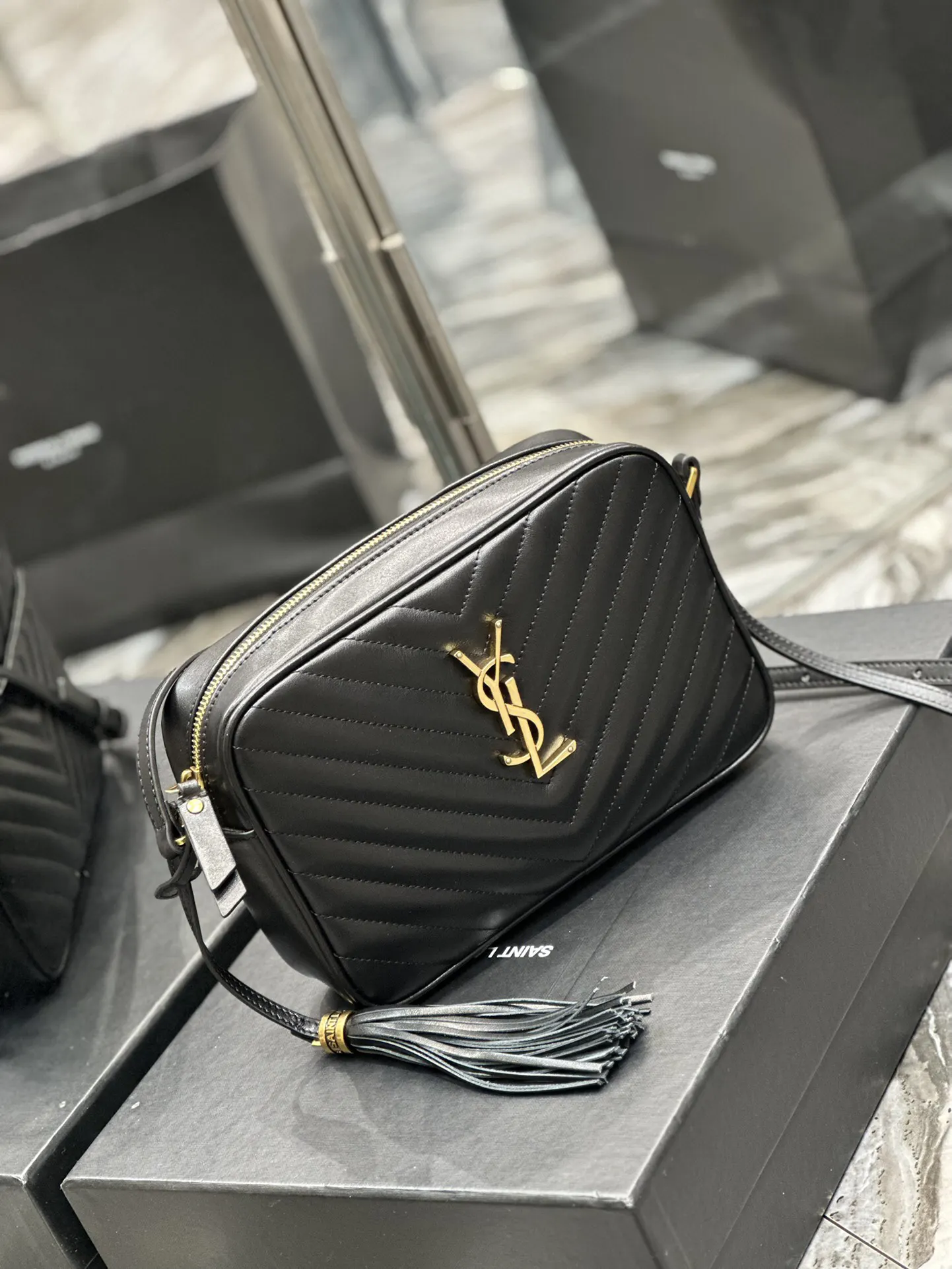 Black Crossbody Bag Lightweight Leather
