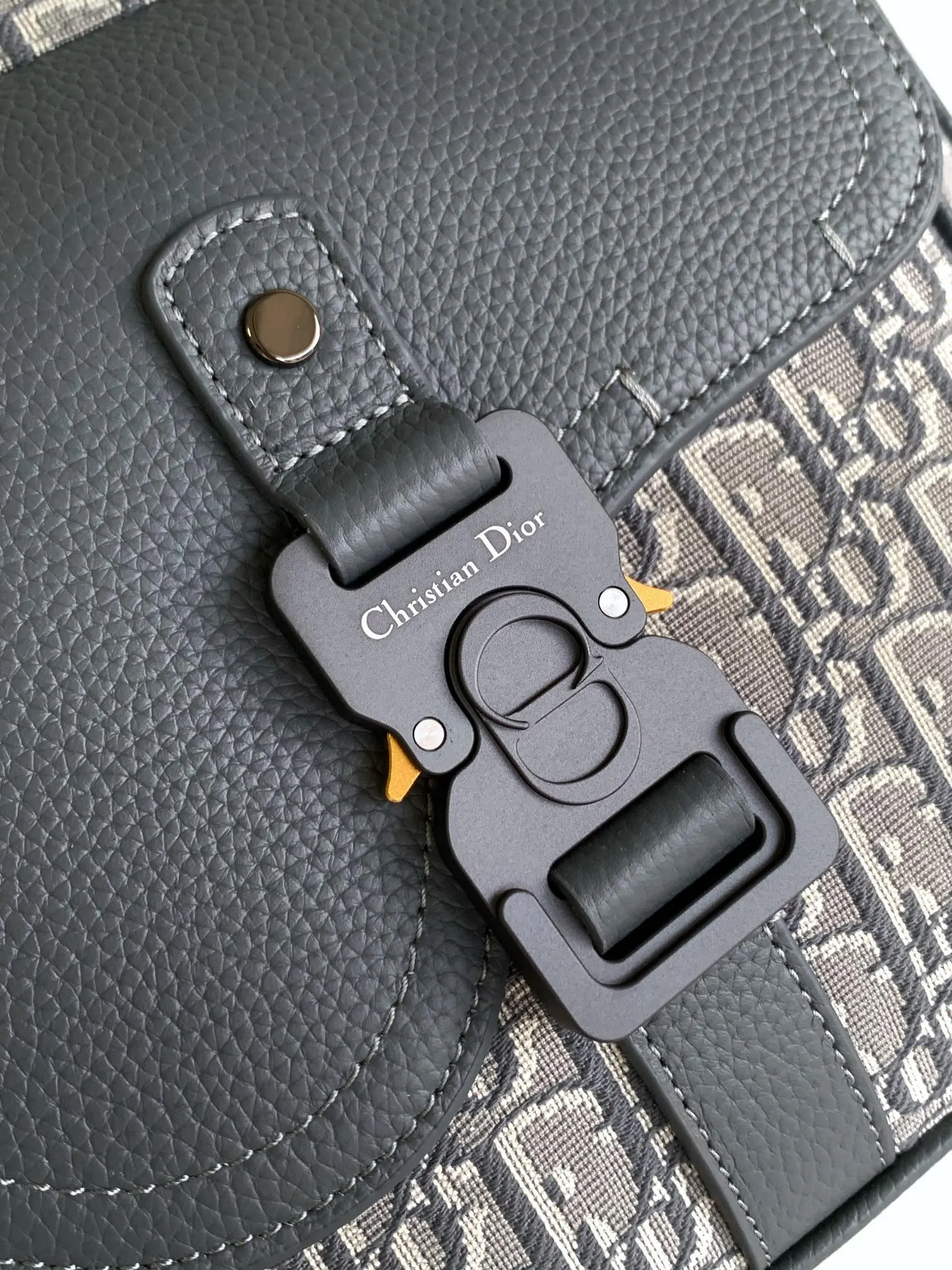 Dior 灰色 牛皮 双肩包 实用双肩款