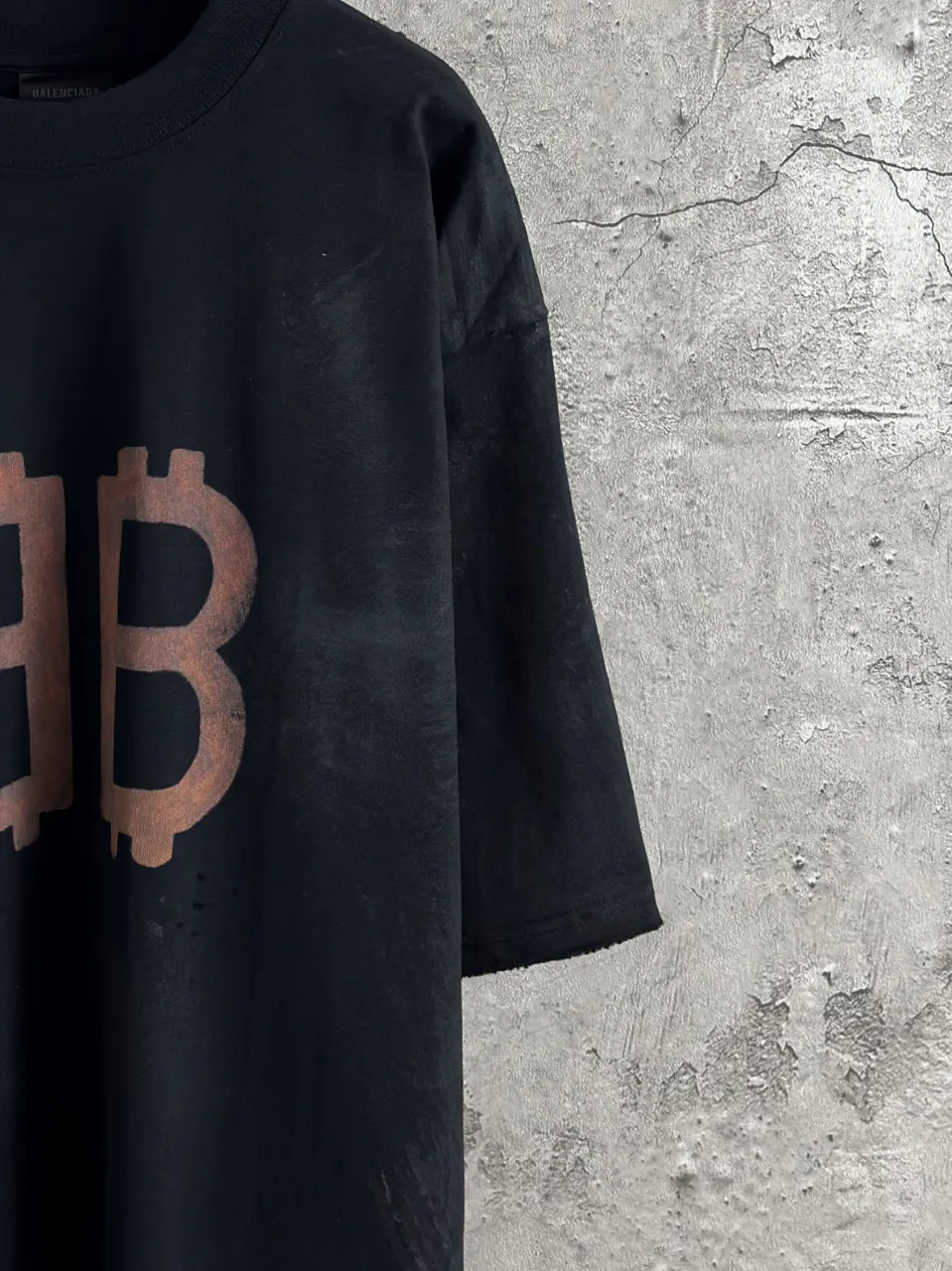 Balenciaga Black Short Sleeve T-Shirt Street