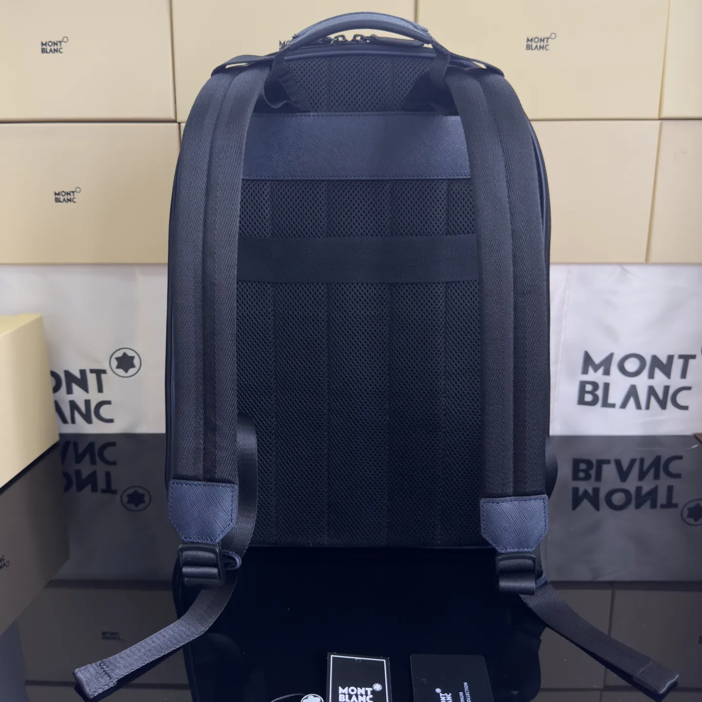 Blue Backpack Leather