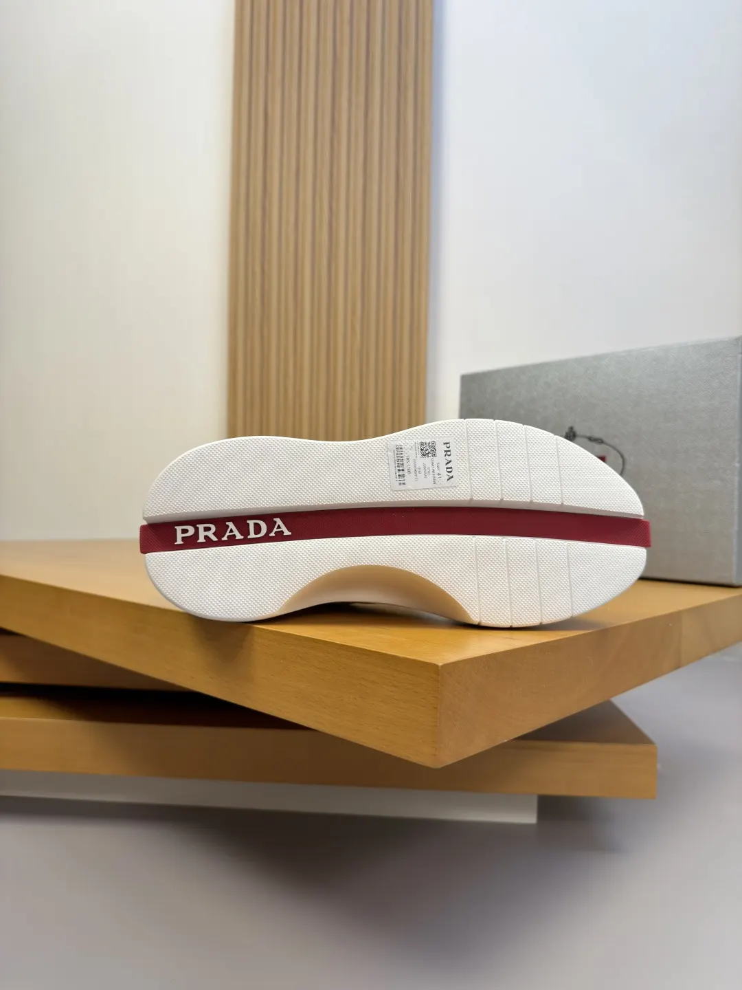 Prada Sneakers Casual Canvas Leather