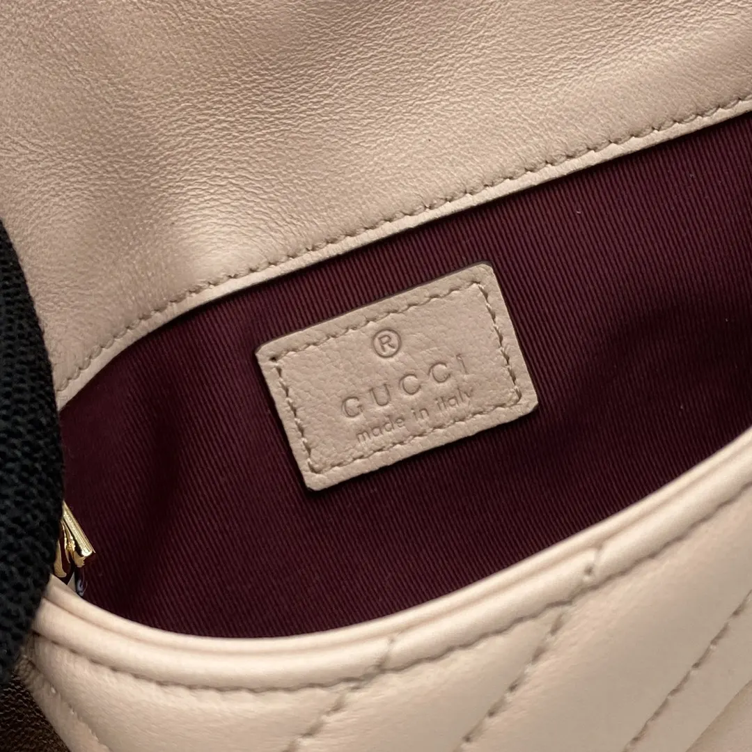 Gucci Marmont 绗缝皮革链条包 单肩斜挎