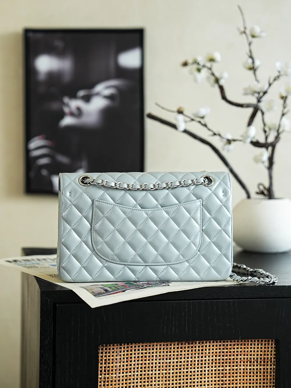 Gray Chain Bag