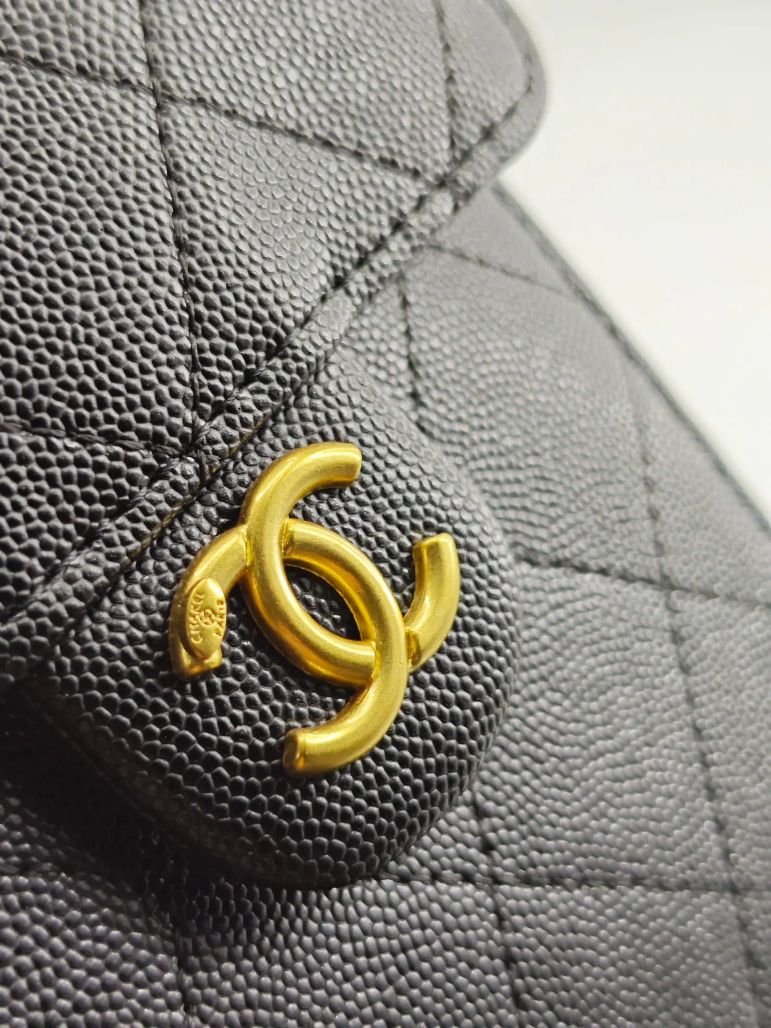 Chanel Black Hobo Shoulder Bag Vintage Leather