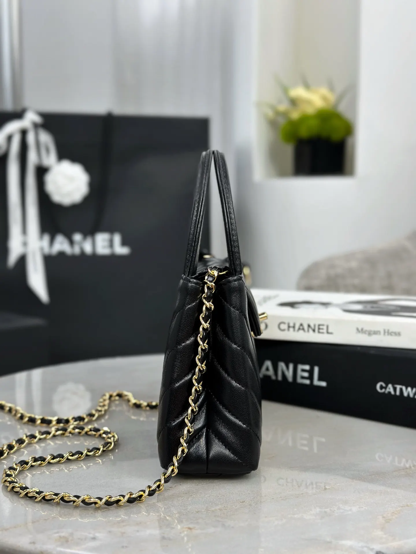 Chanel 羊皮Kelly手柄包 手提斜挎 手提包