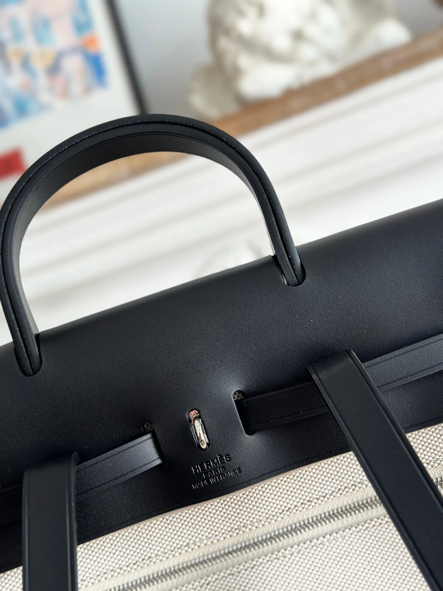 Hermès Herbag 牛皮 双肩包 轻便通勤