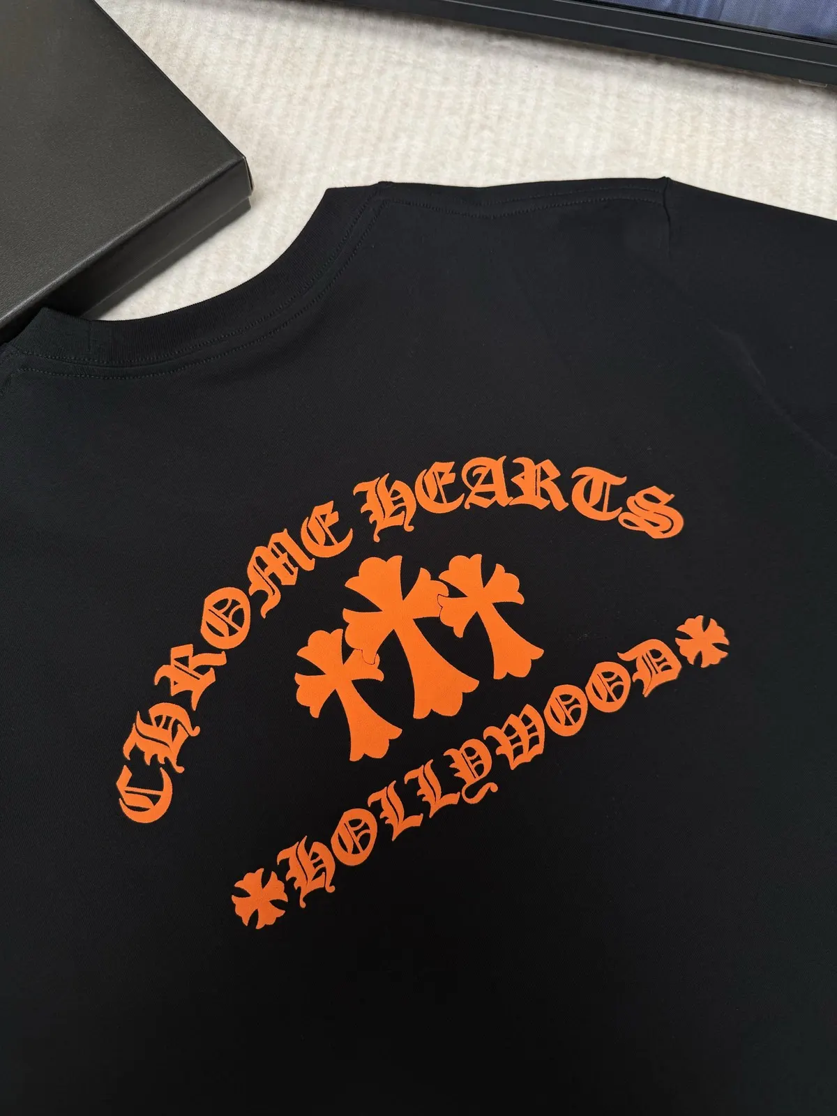Chrome Hearts Print Cotton Short Sleeve T-Shirt Daily Versatile Image 4 Chrome Hearts Print Cotton Short Sleeve T-Shirt Daily Versatile Image 4