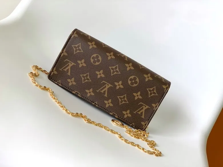 LV 帆布 链条包 精致链条款