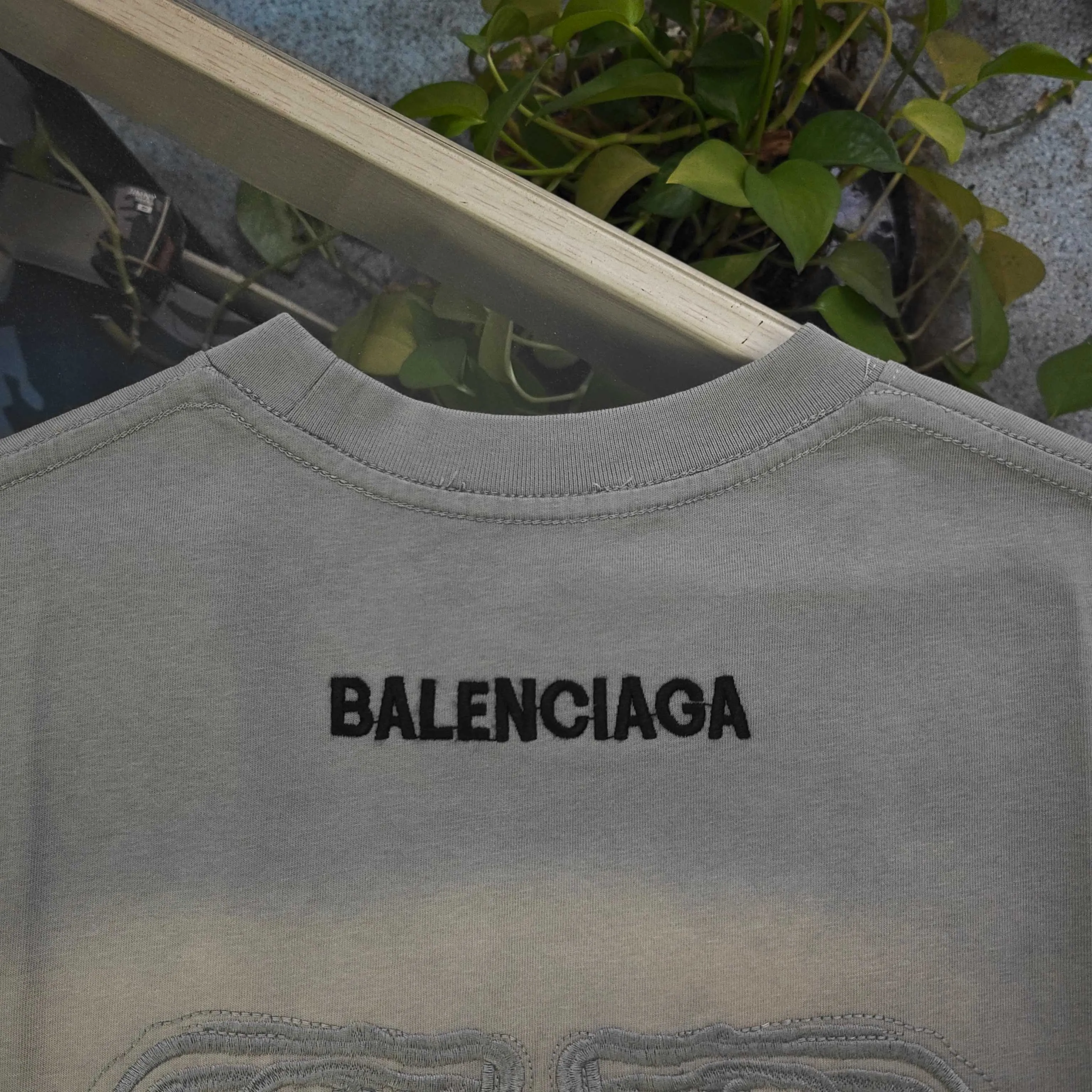 Balenciaga Black Cotton Logo Sneakers