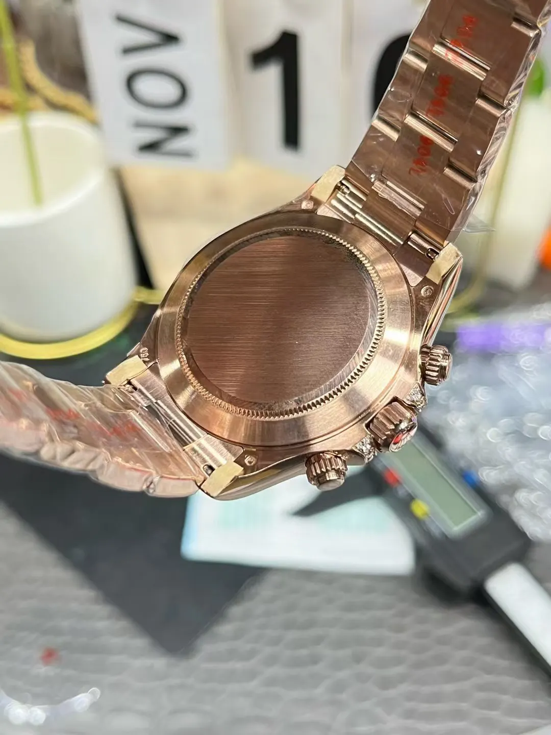 Rolex bt 劳力士迪通拿满钻系列 彩虹迪沙金眼丹东 手錶 經典腕表款