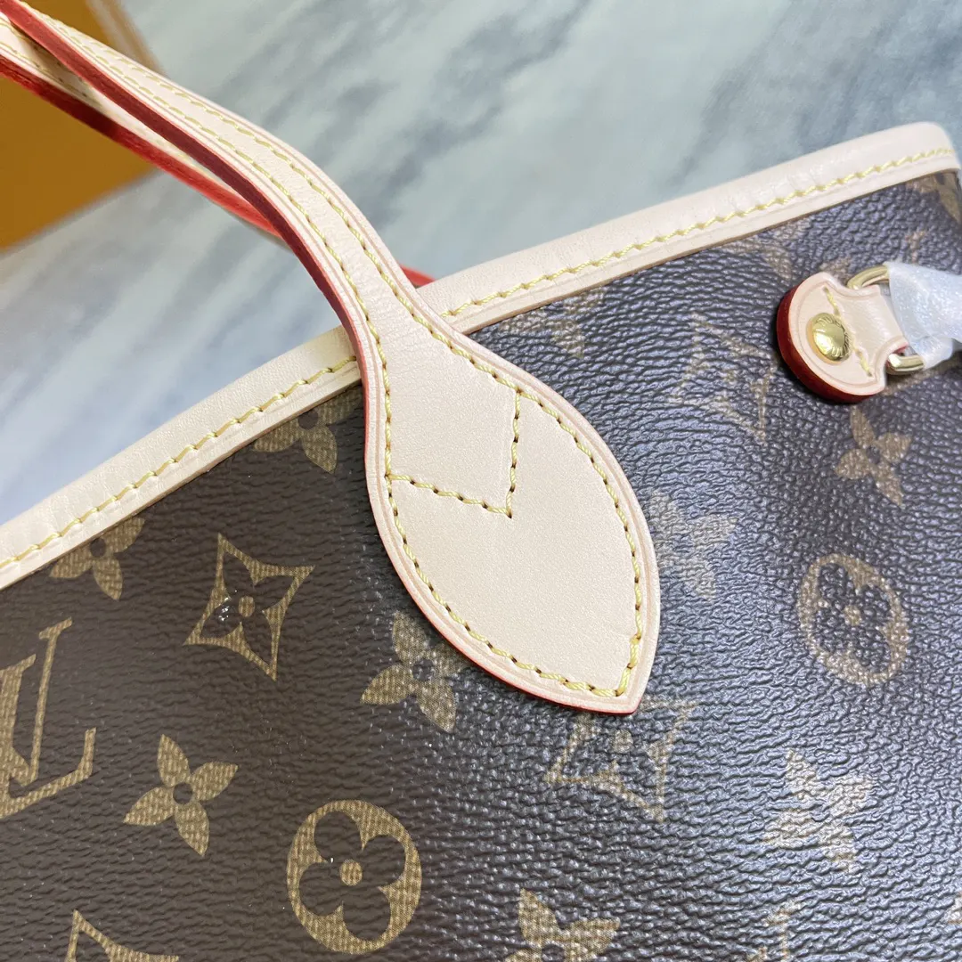 LV Neverfull 金色 牛皮 手拿包 精致手拿款