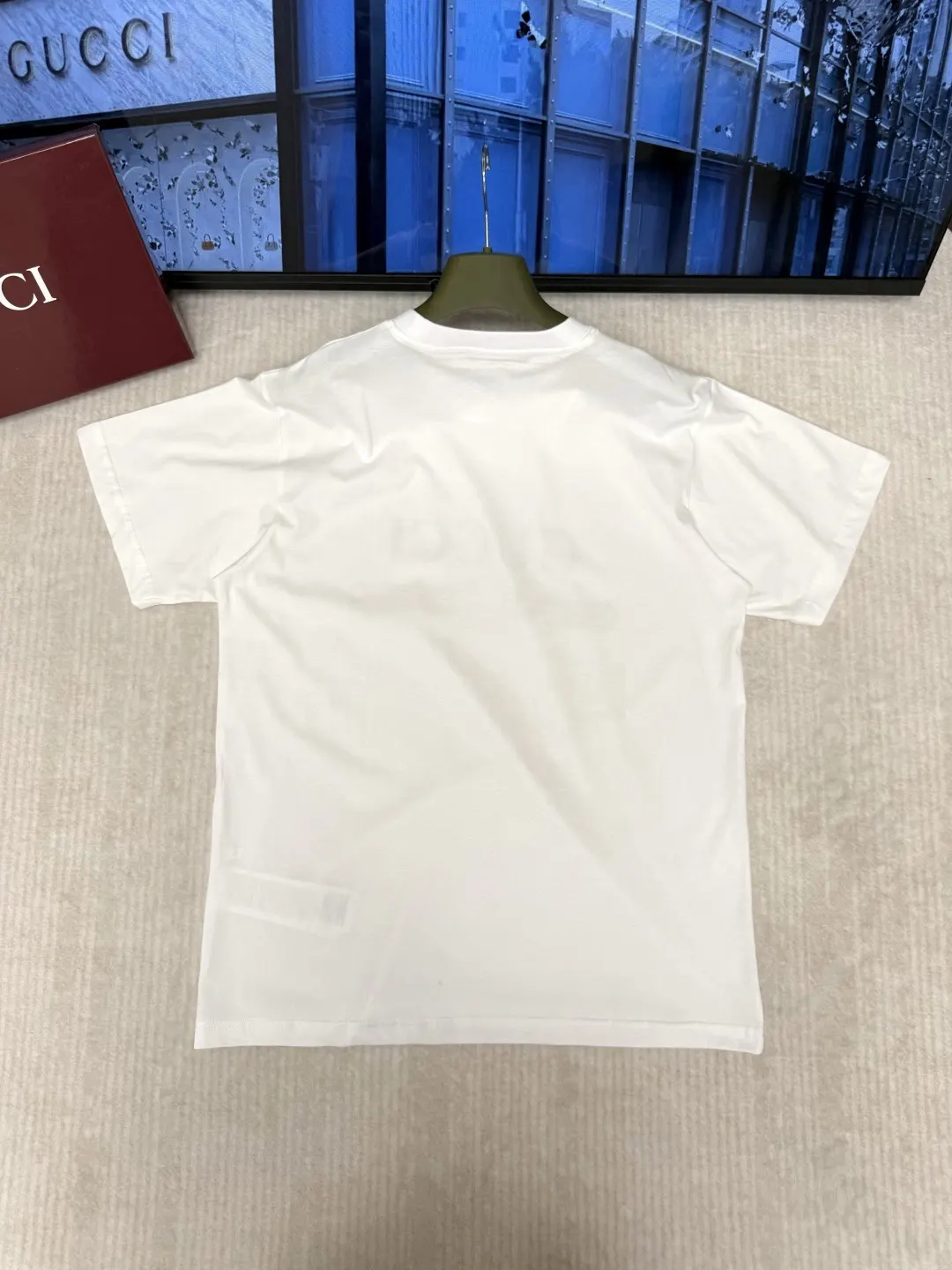 Gucci White Print Short Sleeve T-Shirt
