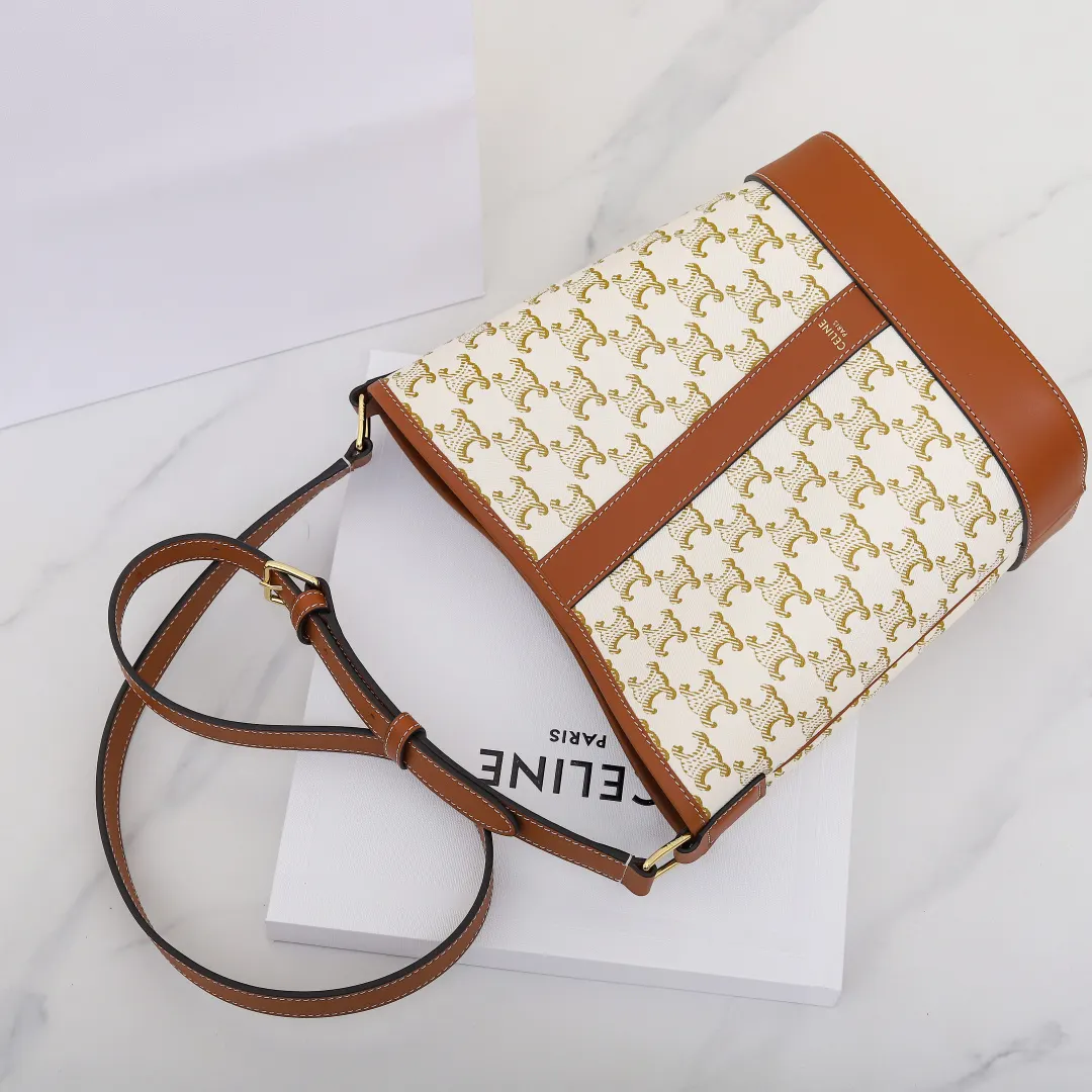 Monogram Bucket Bag Casual Leather