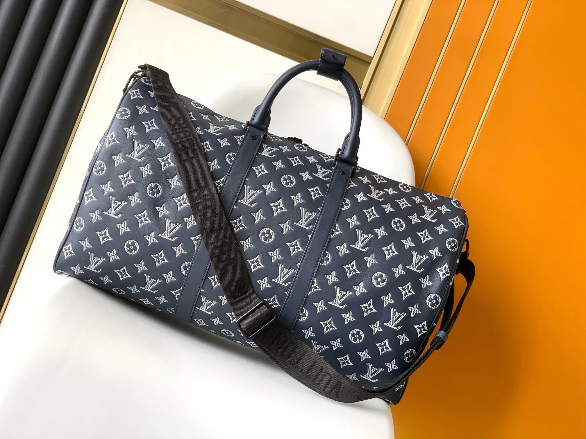 LV Keepall 白蓝配色 旅行包 大容量出行款 复古款｜ORBUYBAG 岚奢包高端时尚精品