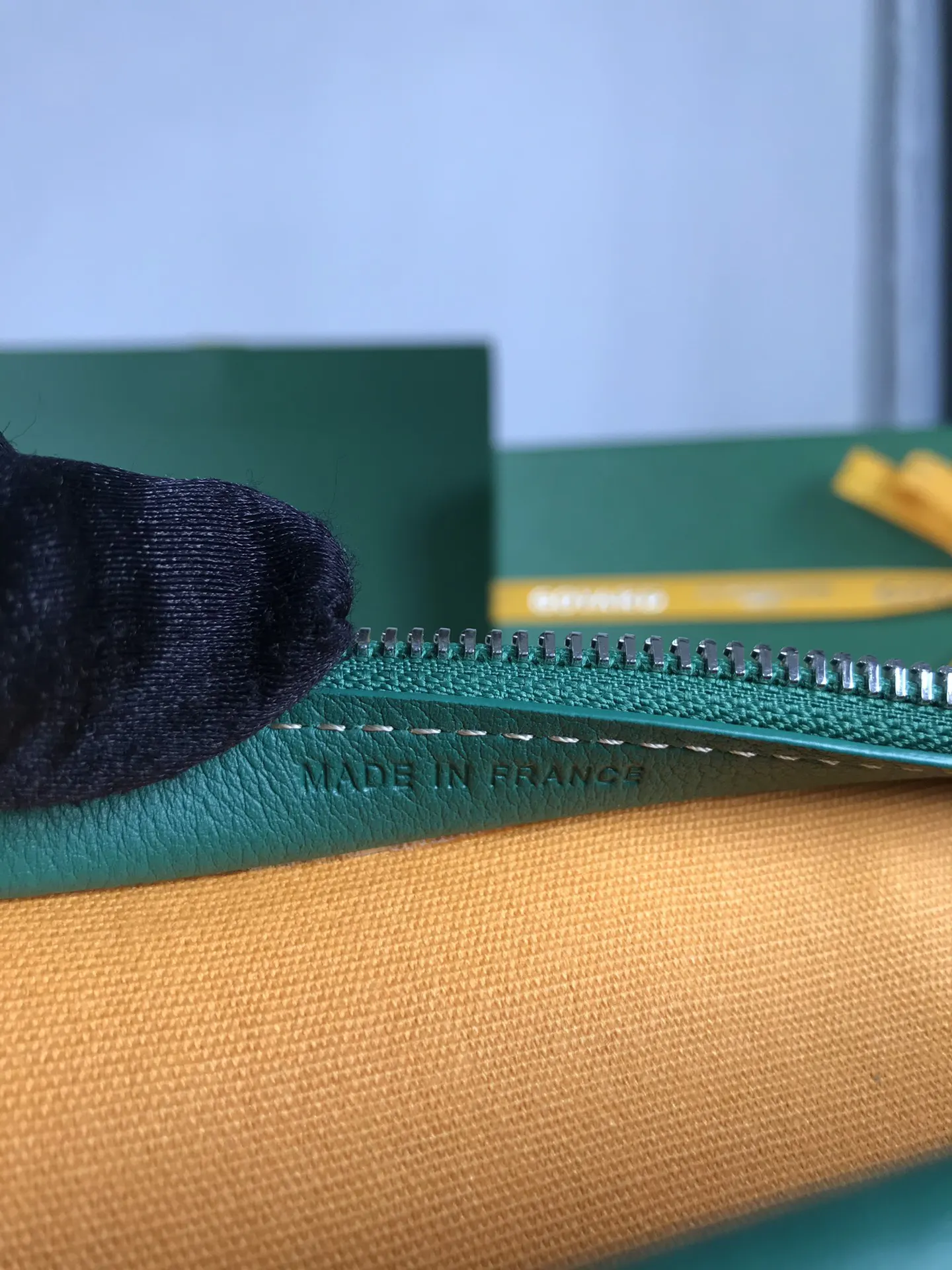 Goyard 黄色 牛皮 手拿包 精致手拿款