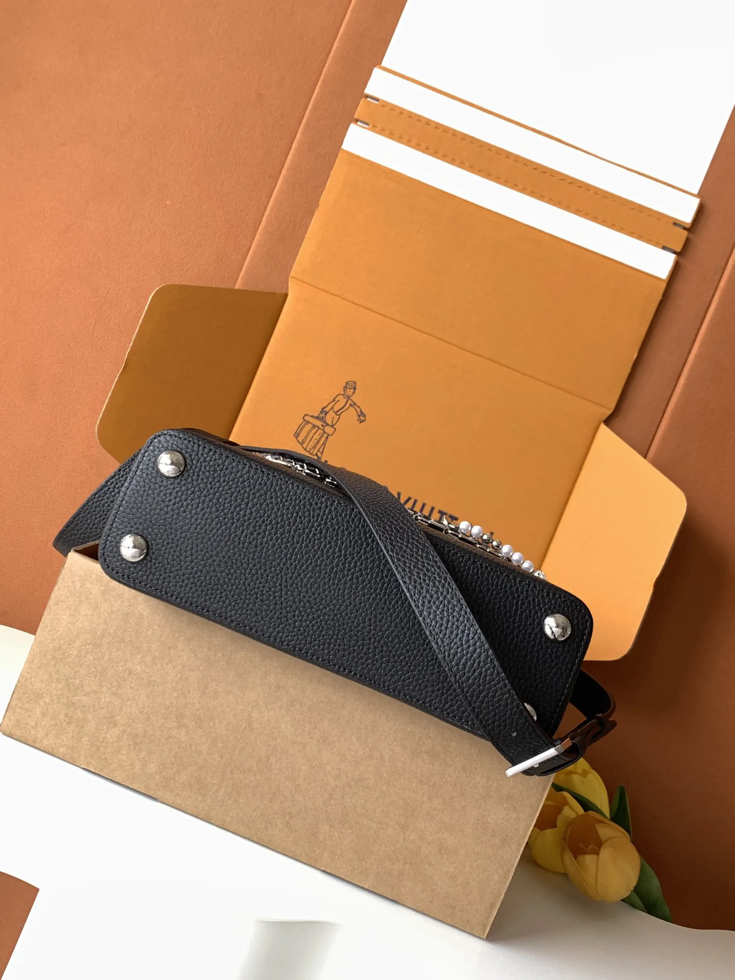 Black Chain Bag Leather