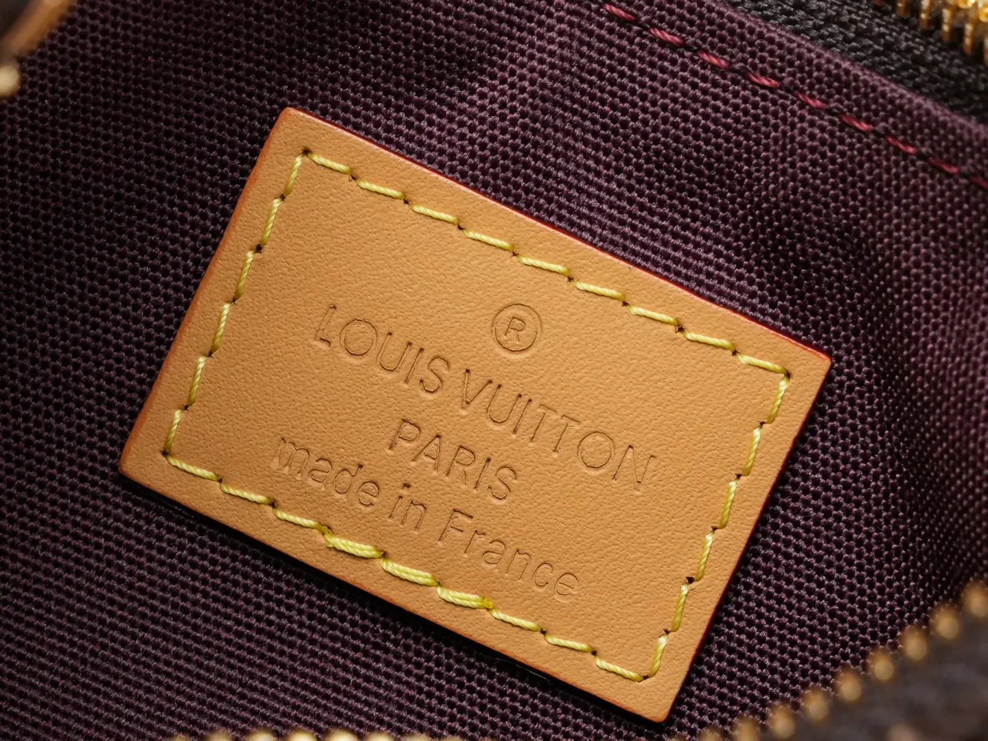 Monogram Chain Bag Leather