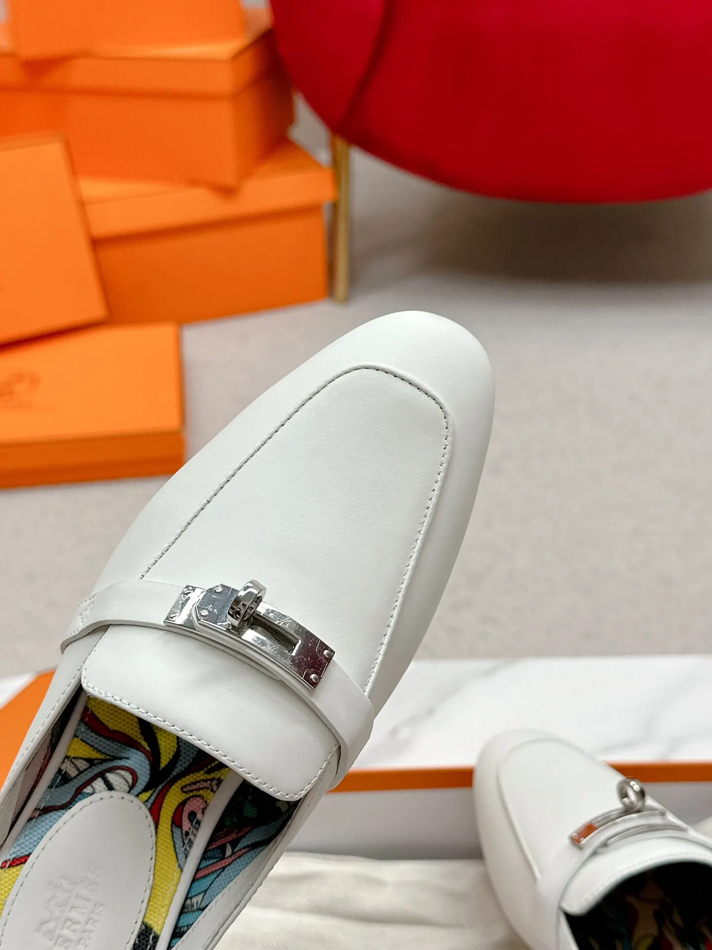 Hermès 小牛皮 拖鞋 舒适