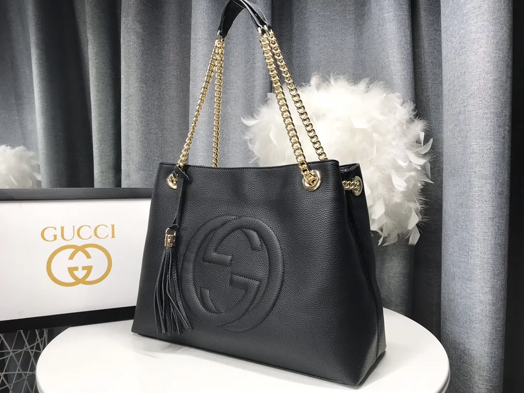 Black Chain Bag Leather
