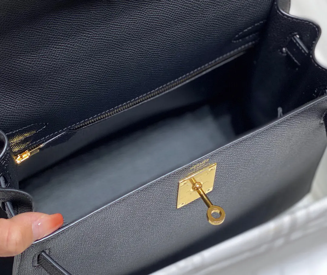 Hermes Kelly 黑色 手提包 25cm 經典款