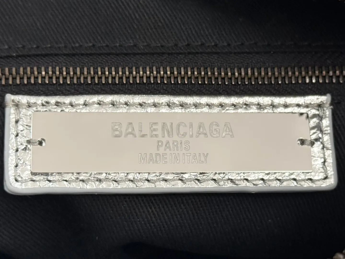 Balenciaga Silver Crossbody Bag