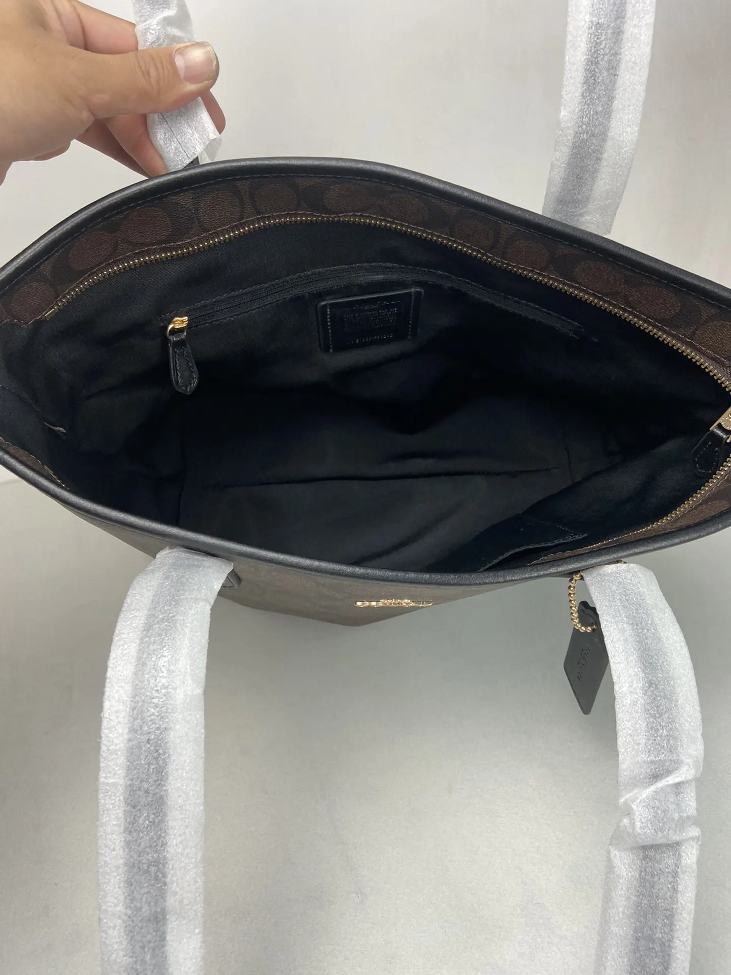 Monogram Tote Bag Leather