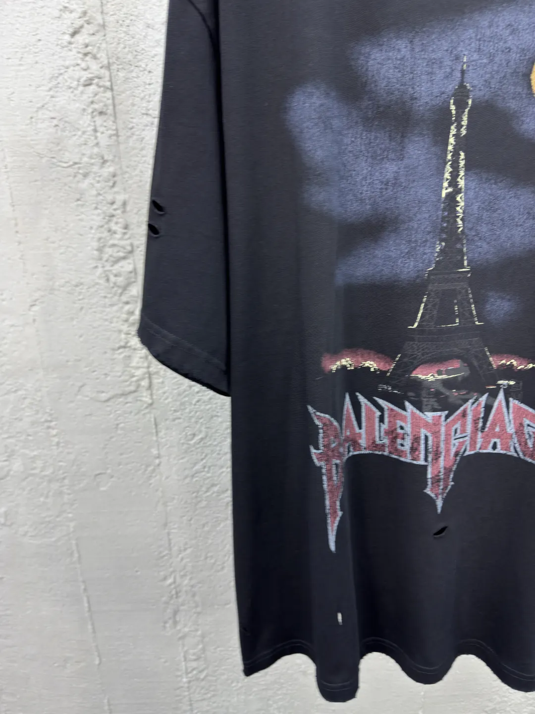 Balenciaga Black Logo Short Sleeve T-Shirt Street