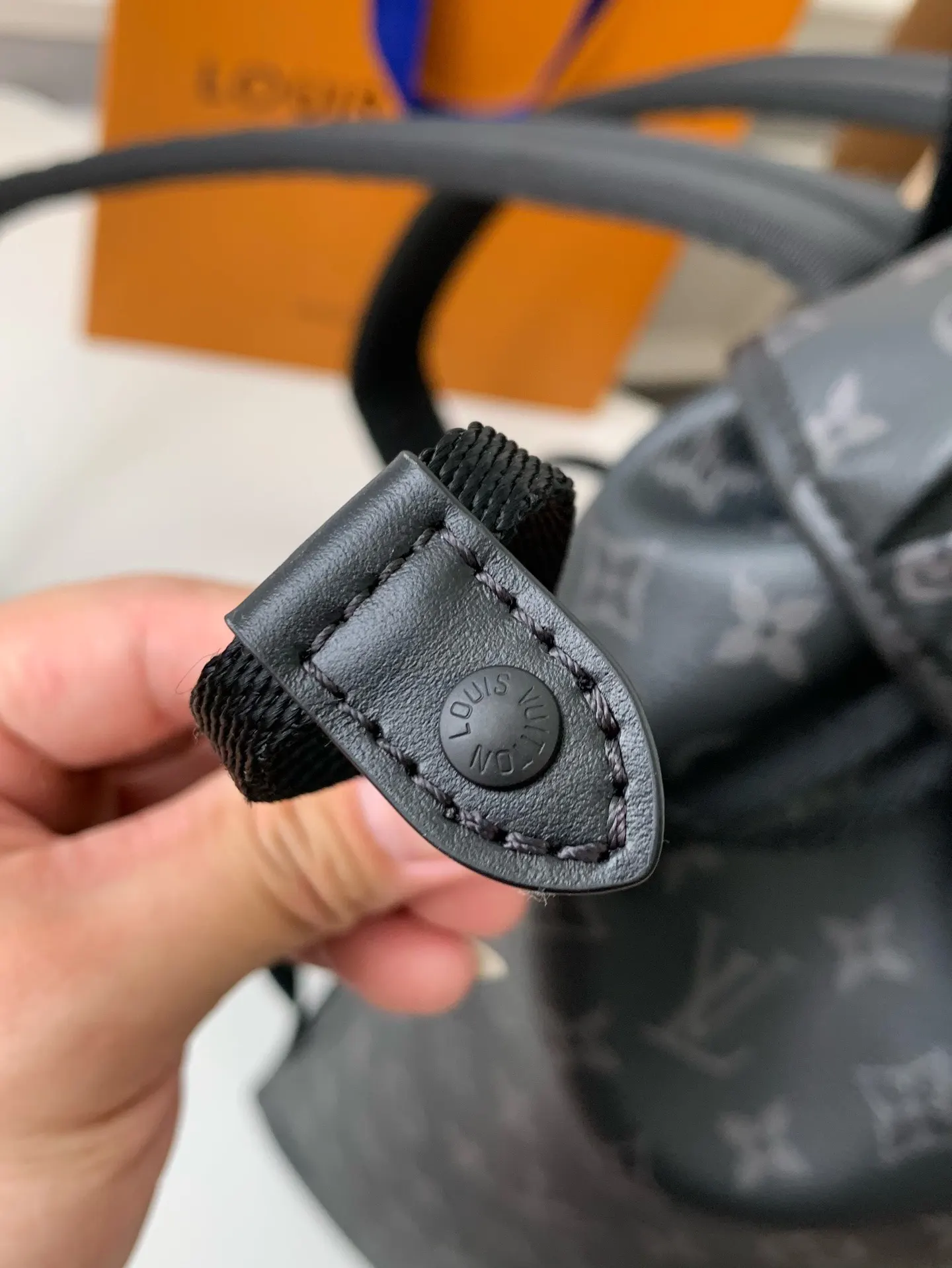 MONTSOURIS 男士黑色花纹双肩包 实用双肩款
