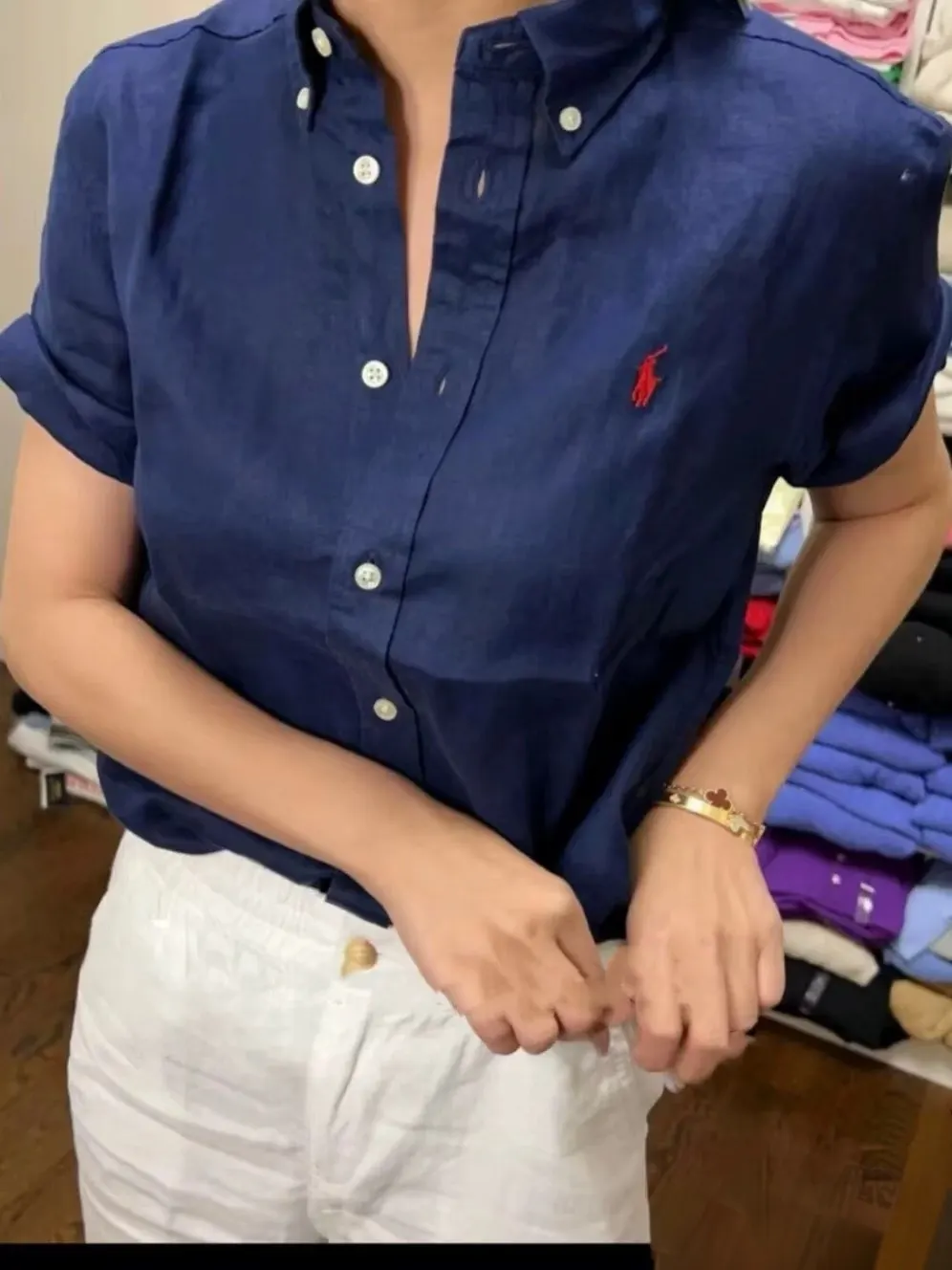 Ralph Lauren 水洗 衬衫 通勤百搭款
