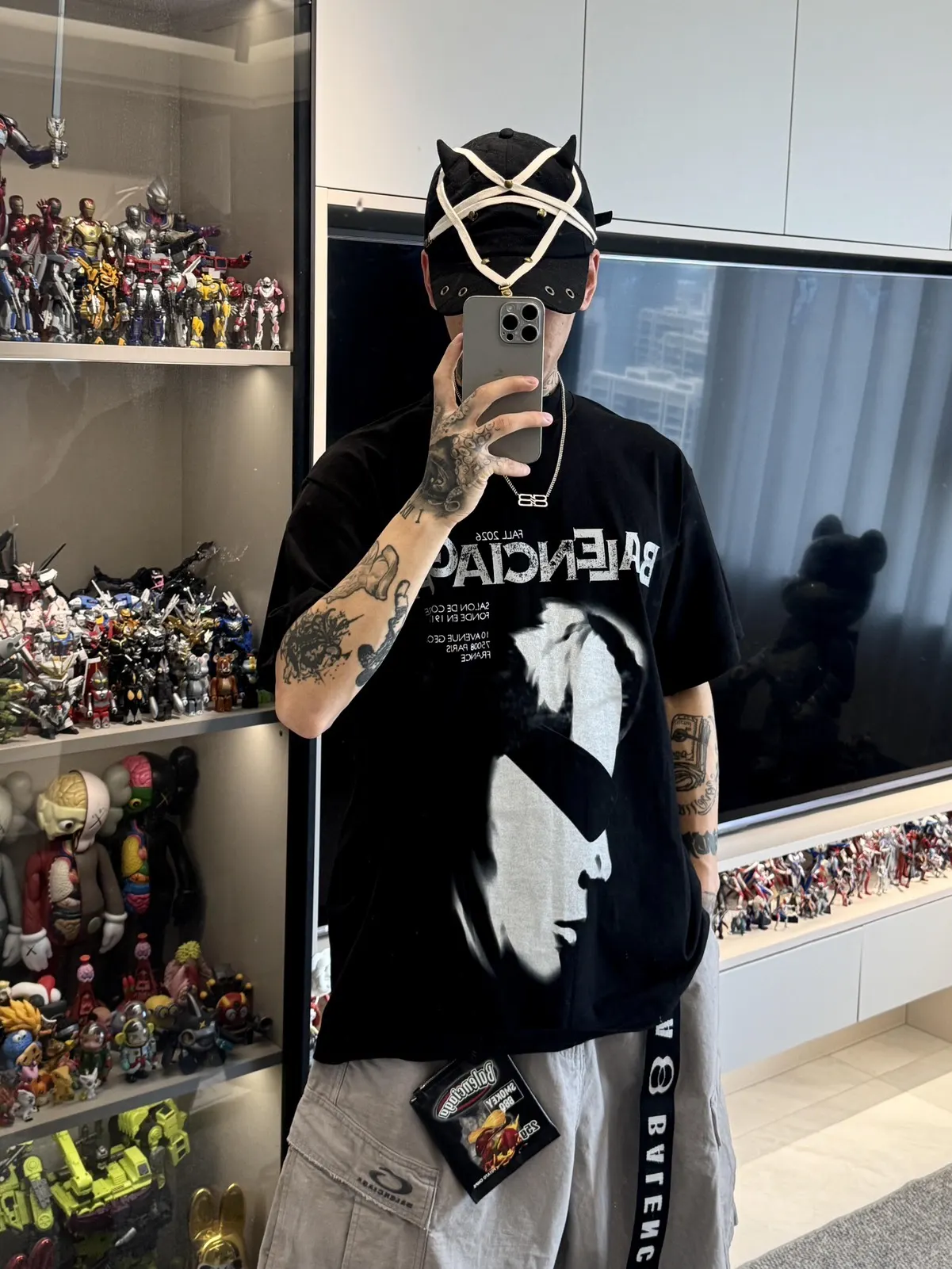 Balenciaga 圖案T恤 黑色(數字9) Balenciaga 圖案T恤 黑色(數字9)