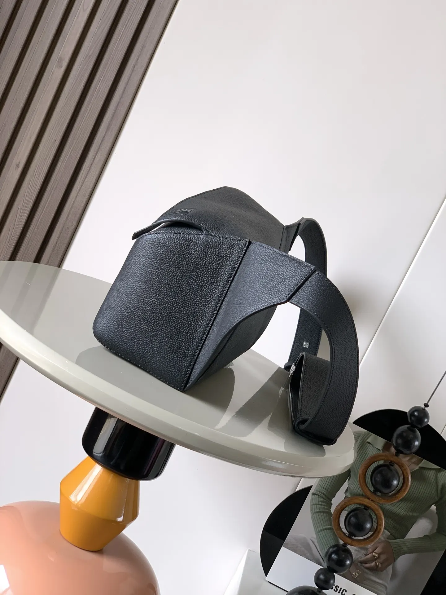 Black Belt Bag Casual Leather