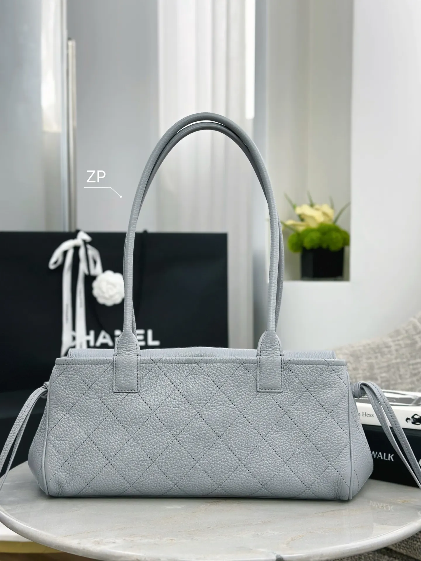 Chanel Cowhide Tote Shopping Bag Hand Held Shoulder Image 3 Chanel Cowhide Tote Shopping Bag Hand Held Shoulder Image 3