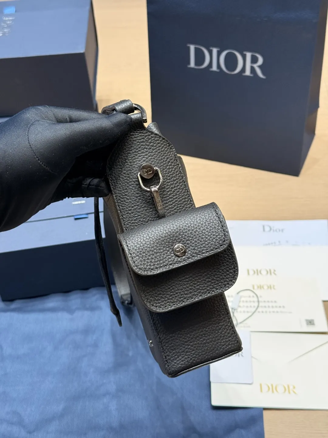 Dior Oblique 老花牛皮水桶包 手提斜挎