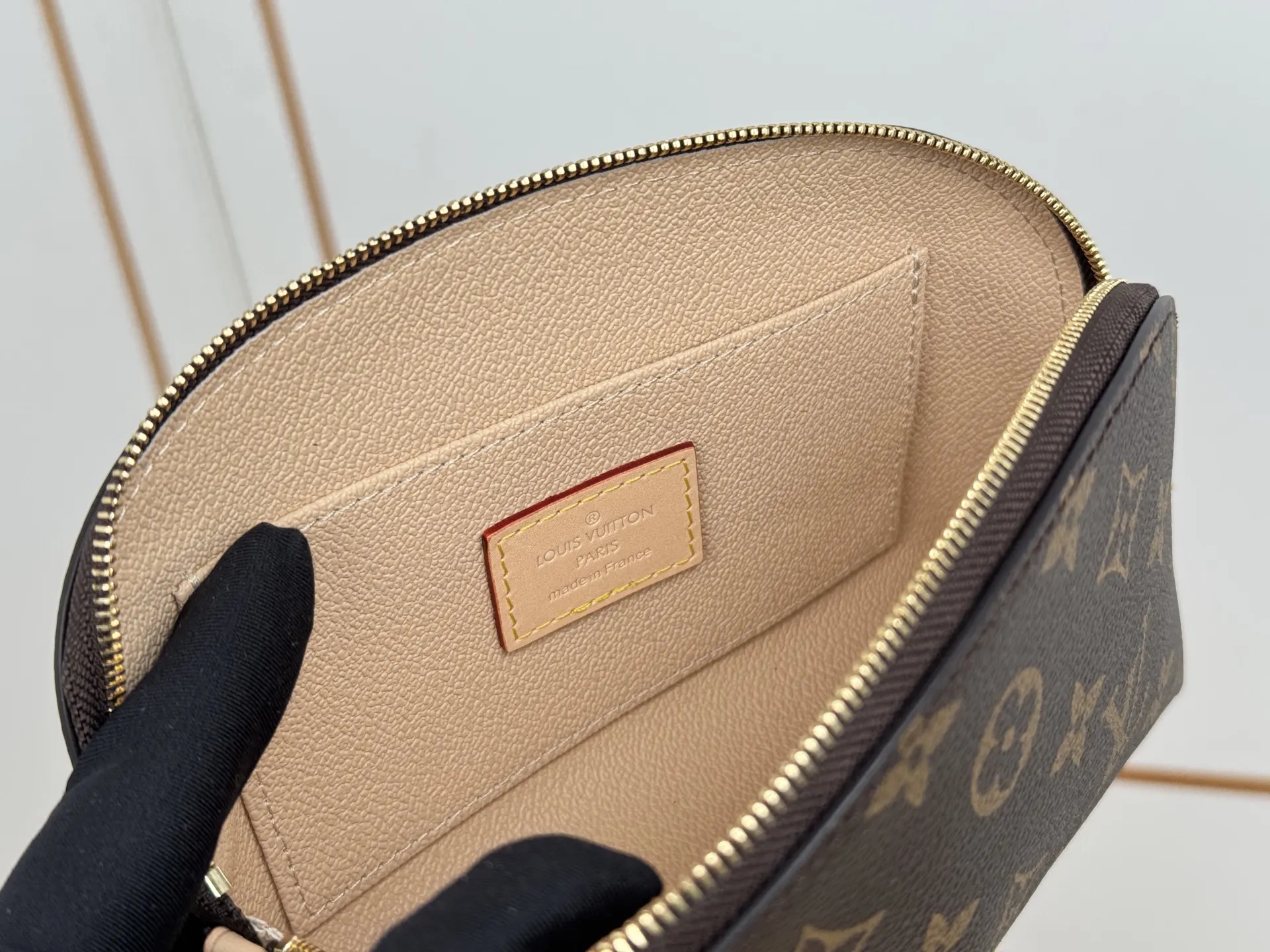Gold Monogram Chain Bag Canvas