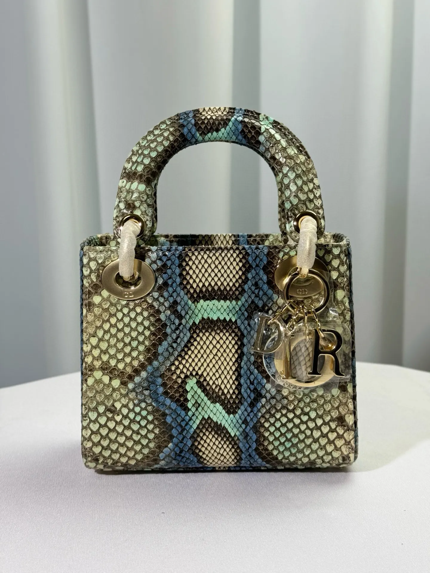 Dior Lady Dior Brown Wool Handbag
