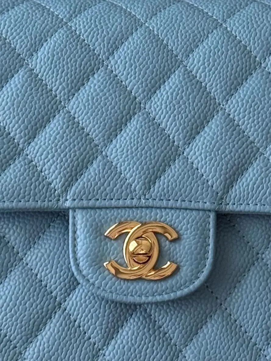 Chanel Caviar Cowhide Flap Chain Bag One Shoulder Cross