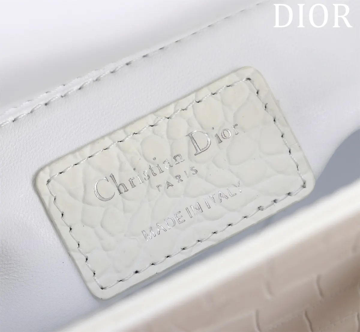 Dior Lady Dior 黑色羊皮Lady 手提斜挎包 金扣