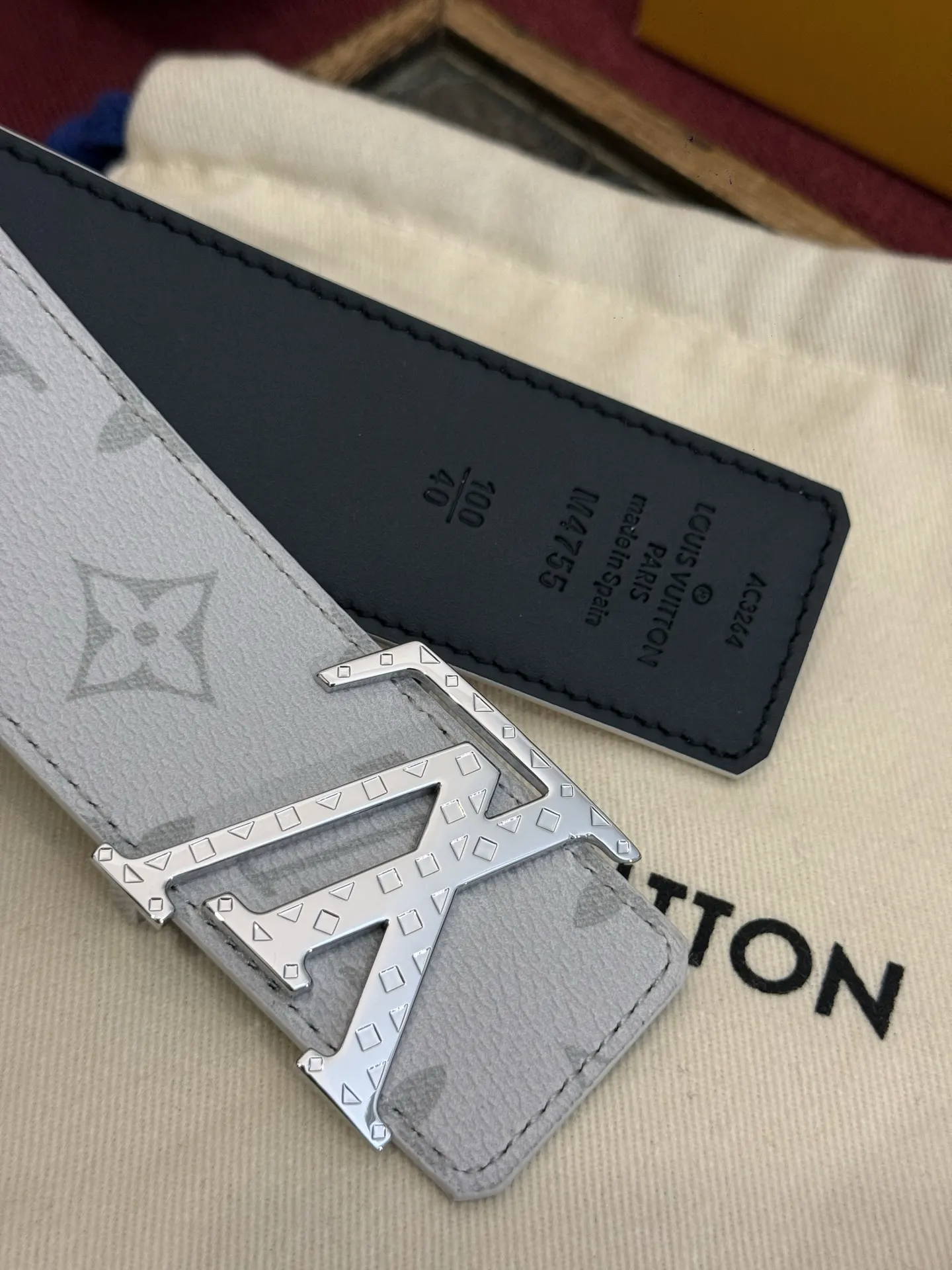 LV 银白压纹双面腰带 商务百搭款｜ORBUYBAG 岚奢包高端时尚精品