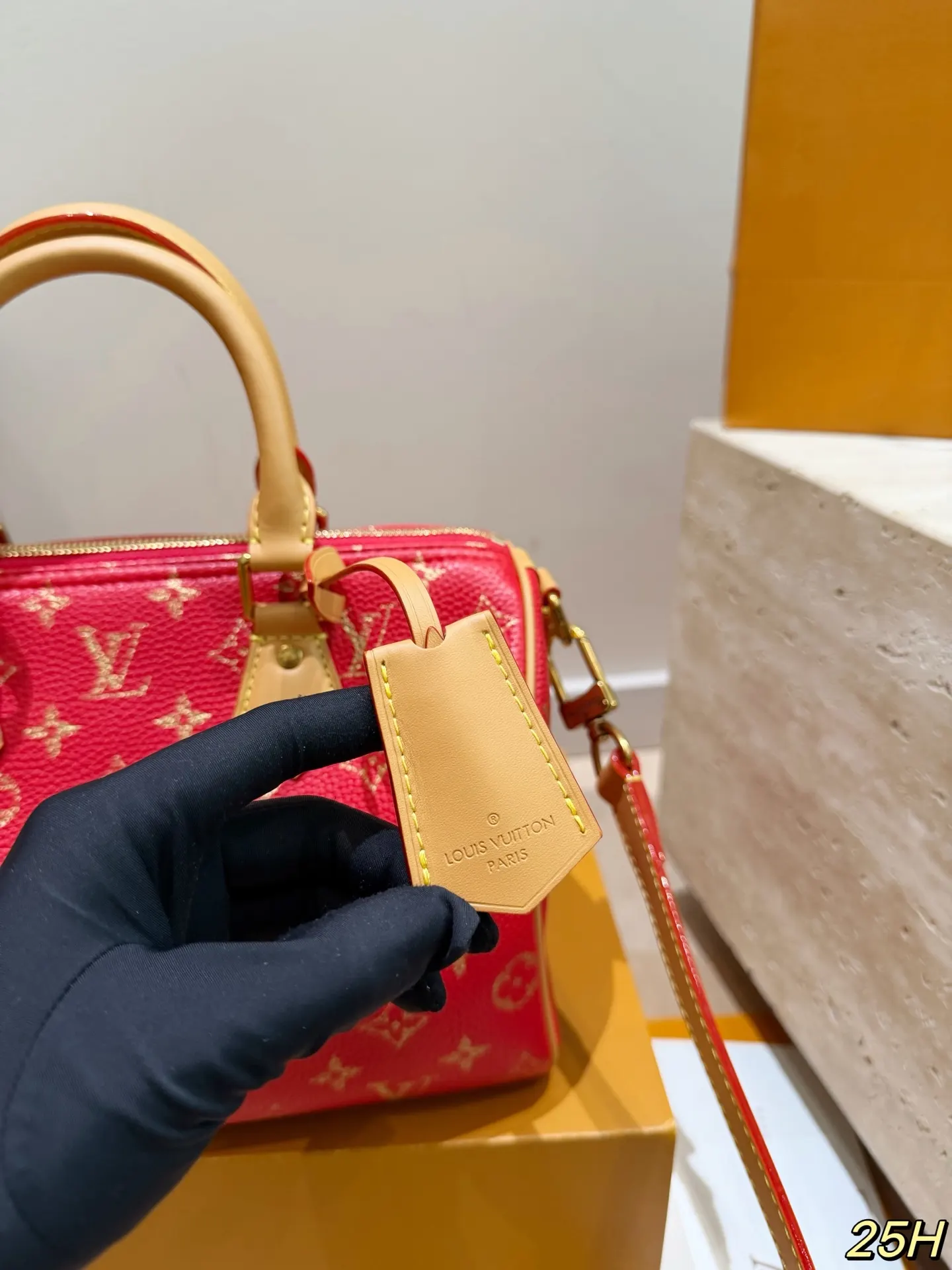 Louis Vuitton Speedy 红色 手提包 实拍款02