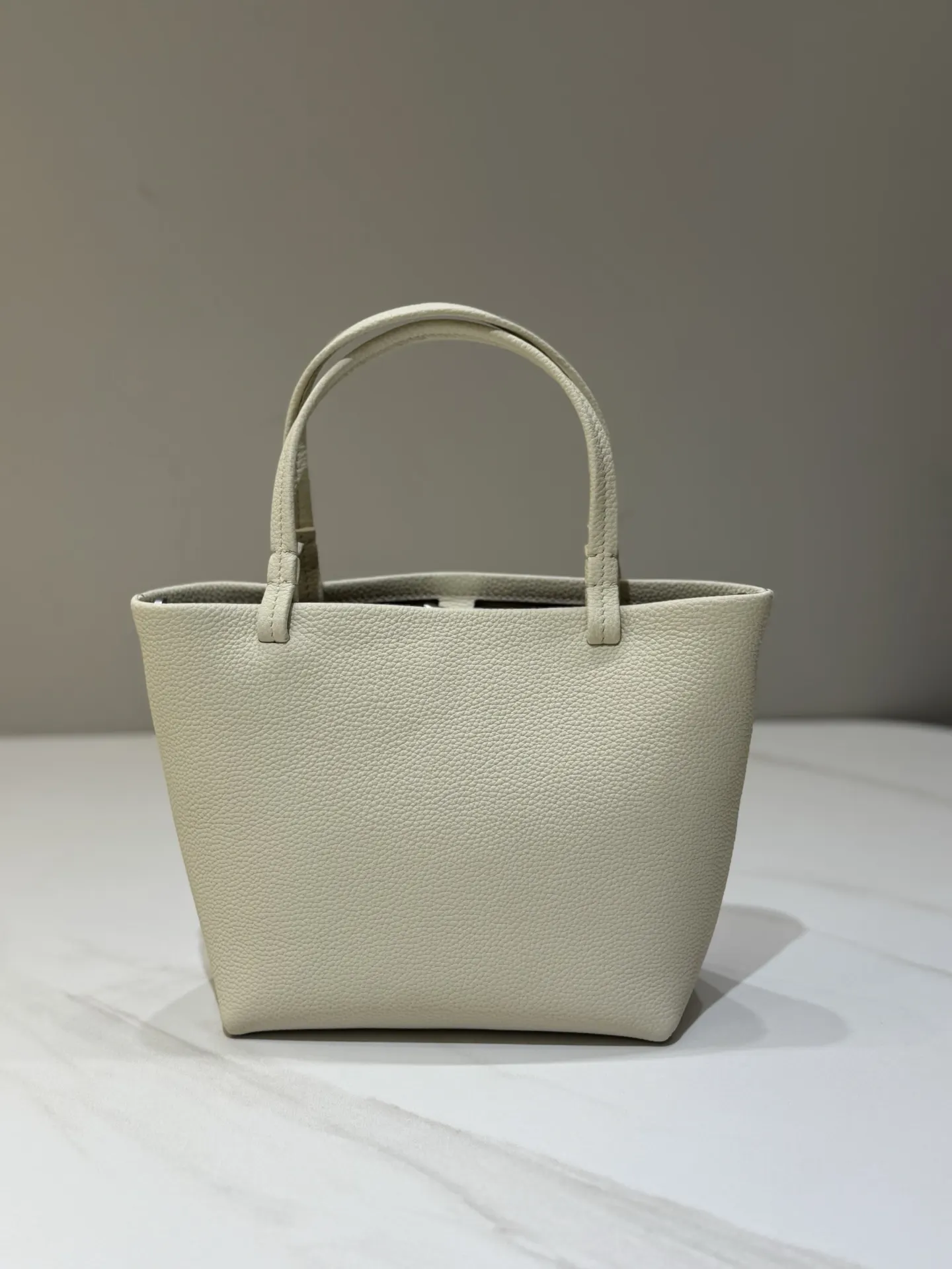 White Tote Bag Leather