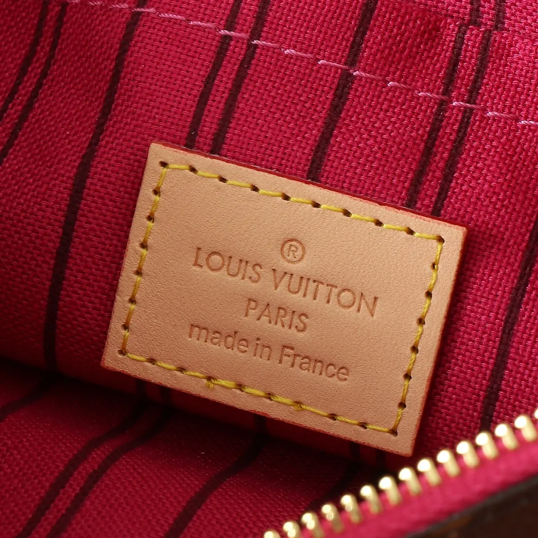 LV Neverfull 帆布 手拿包 精致手拿款