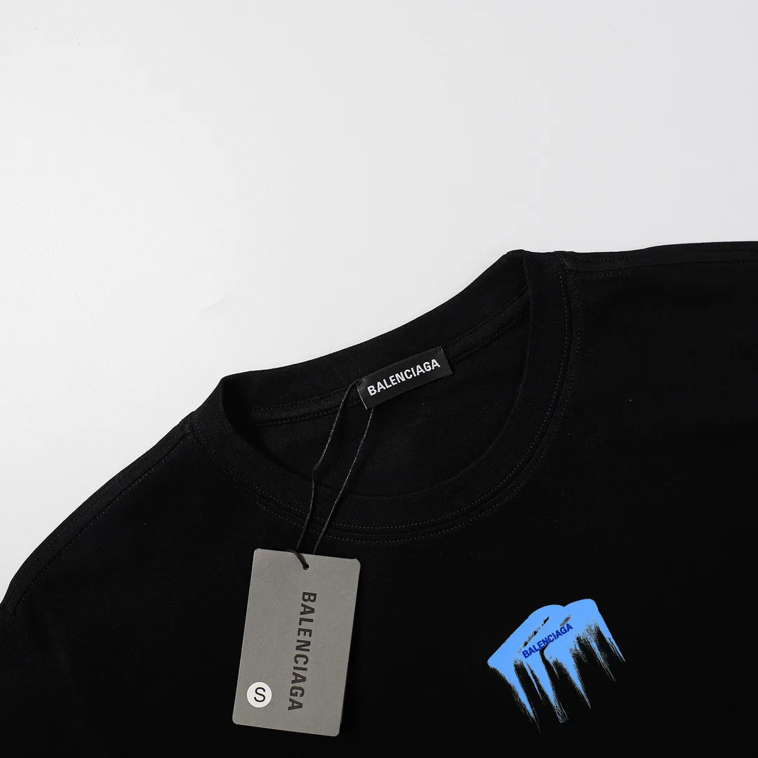 Balenciaga Black Short Sleeve T-Shirt Street