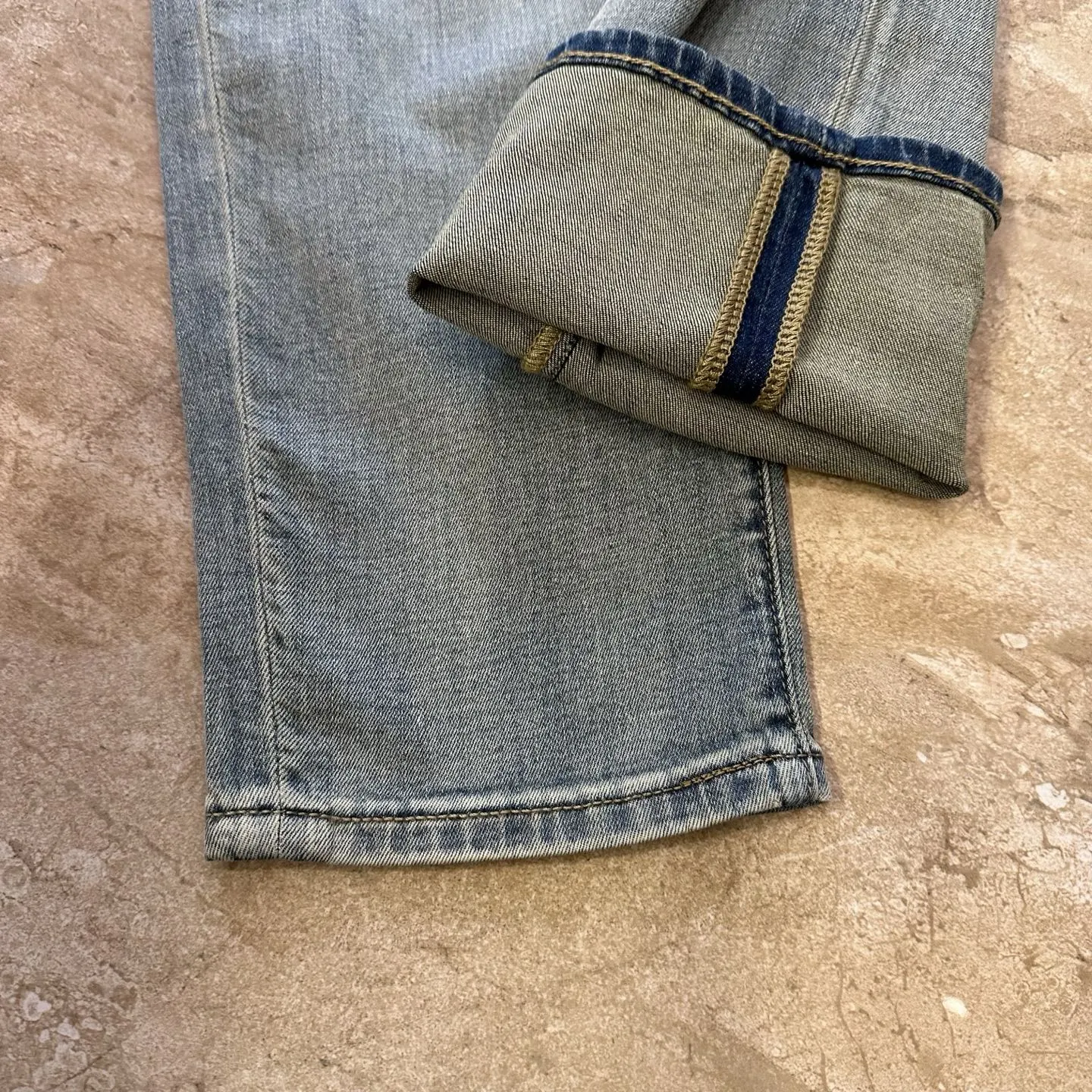 Prada 牛仔 三角标 字母 牛仔裤 休闲寬鬆 褲子