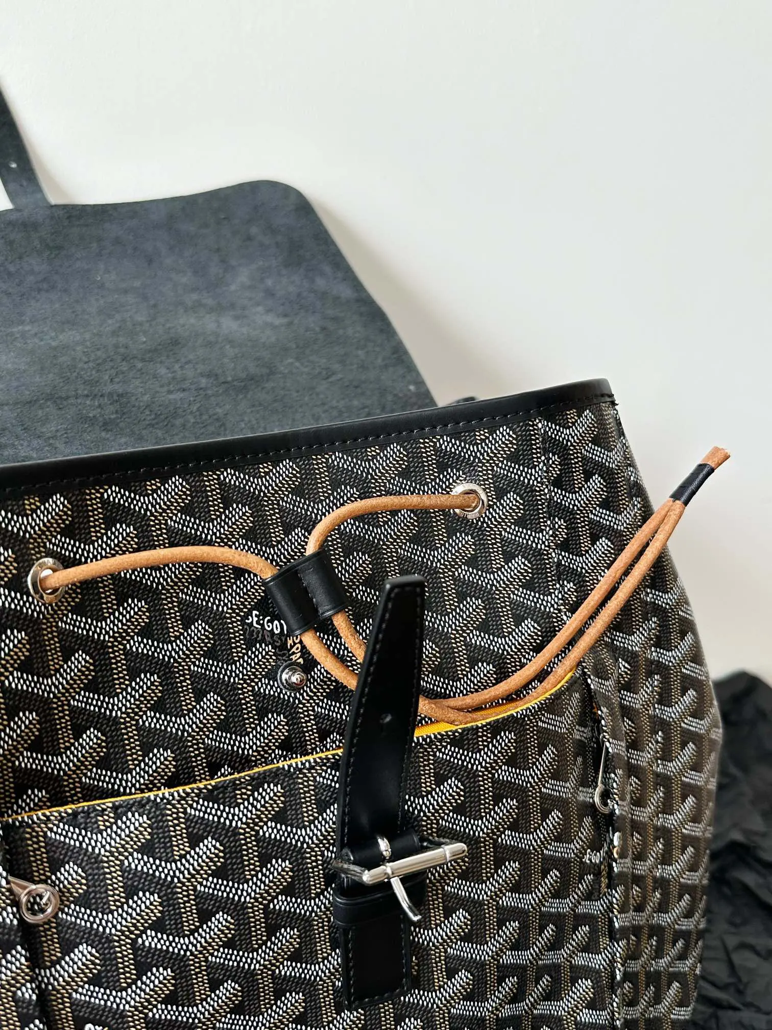 Black Monogram Backpack Travel