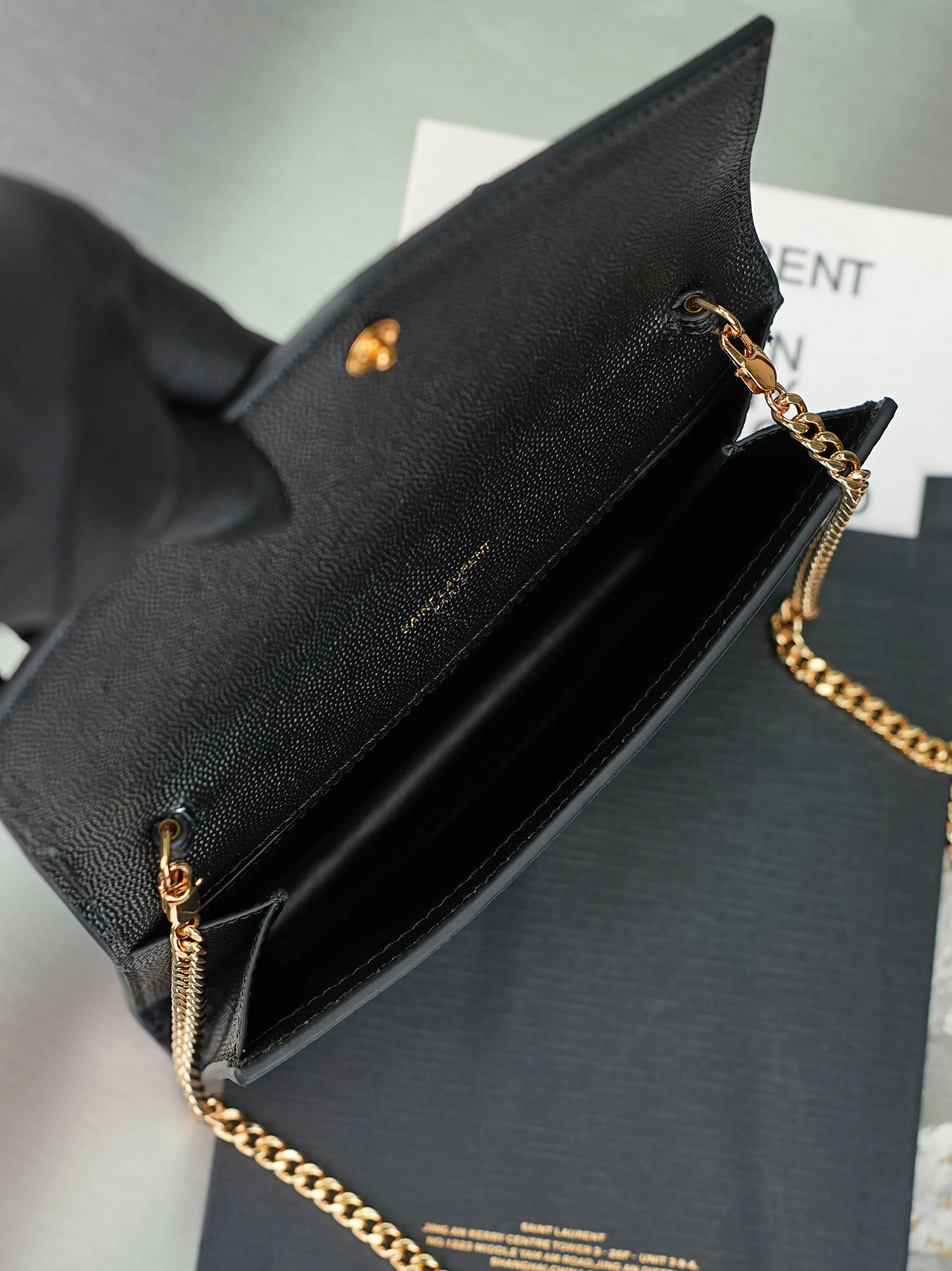 Black Chain Bag Leather