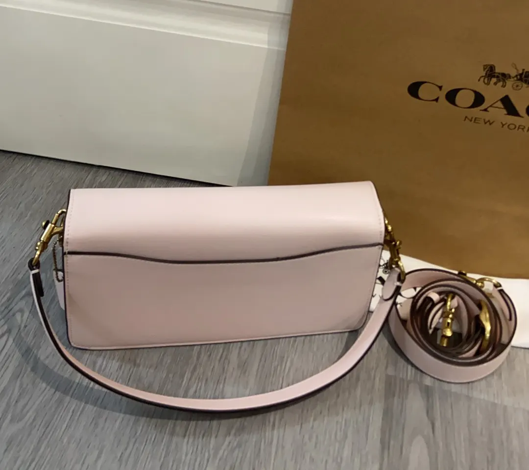 Pink Gold Organizer Pouch Travel Leather