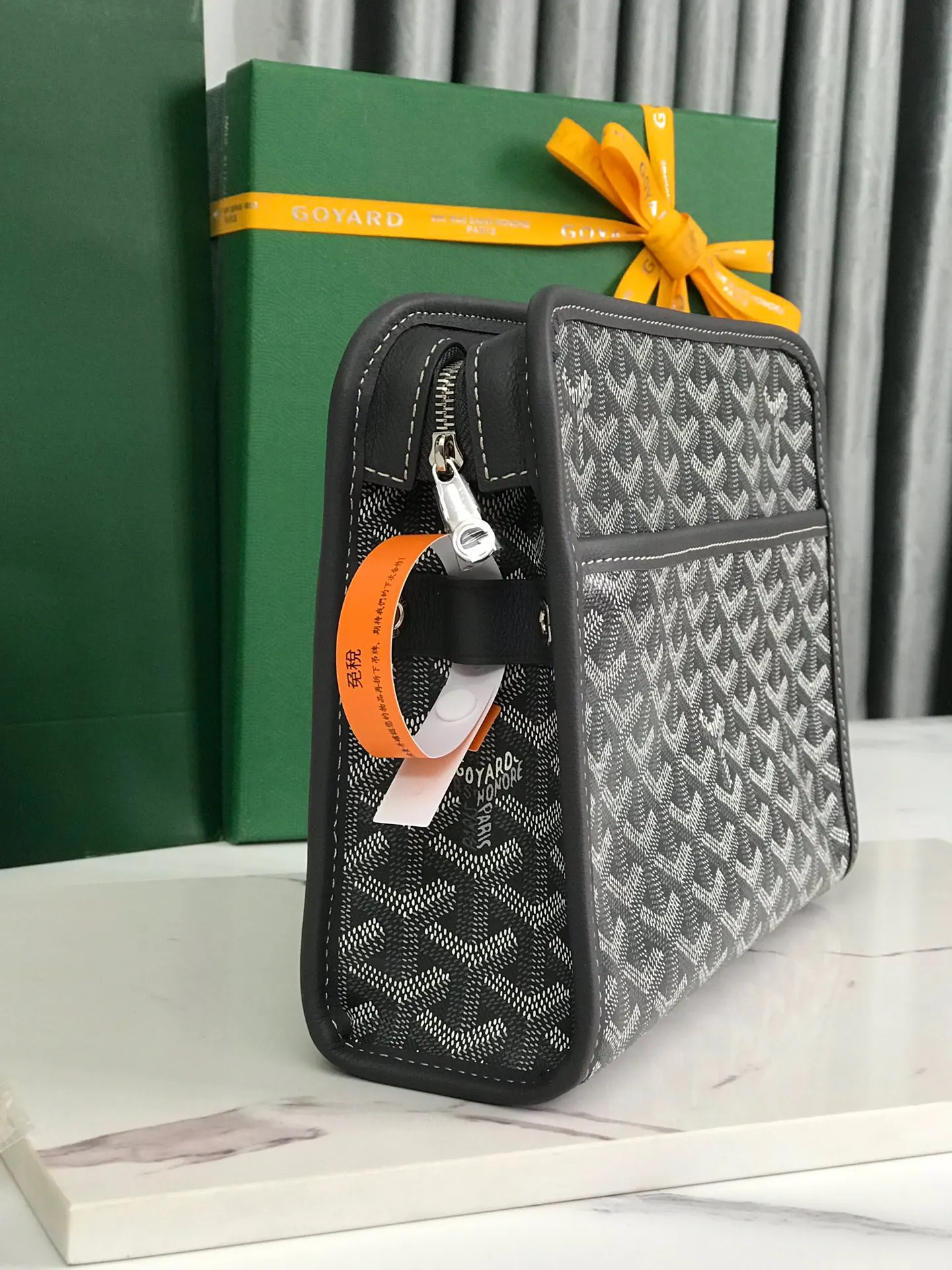 Goyard 黄色 牛皮 手拿包 精致手拿款